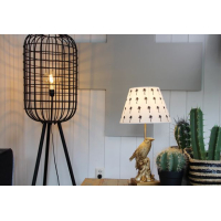 Lampenkap Palmbomen Zwart/Wit 30x20cm Housevitamin