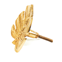 Deurknop Monstera Blad Goud set van 2 Housevitamin