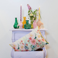 Kandelaar Vogel Perzik met Goud 15cm Kersten