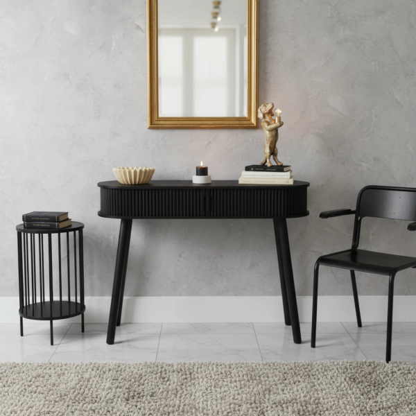 Side Table Zwart 100x33x76cm Housevitamin