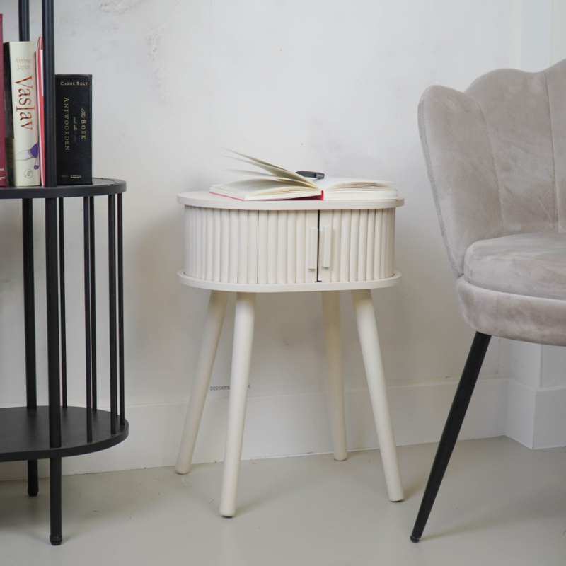 Nachtkastje / Sidetable Zandkleurig Housevitamin