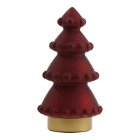 Kerstboom LED Rood metallic mat 28,5cm