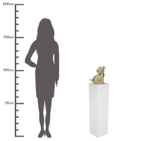 Ornament / Beeld Hond 27cm Goud Kersten