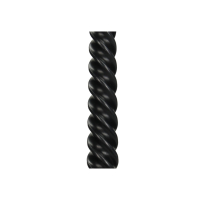 Kaarsen twisted zwart Kersten