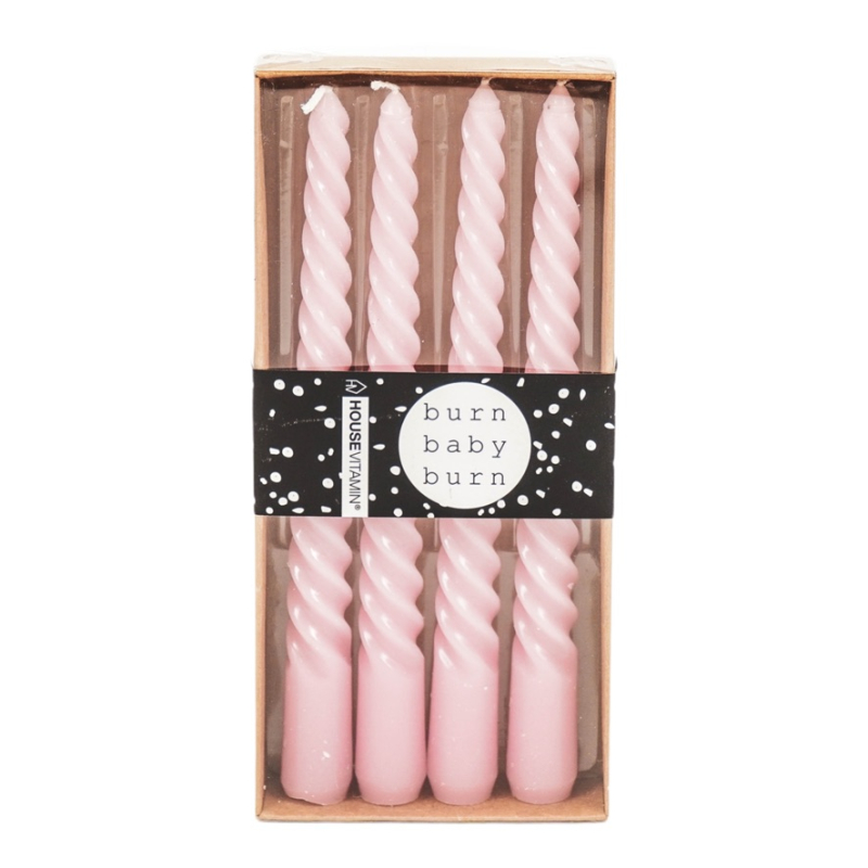Kaarsen Twisted Roze Housevitamin