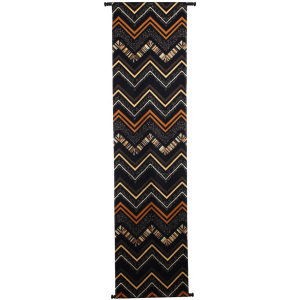 Wanddoek Gestreept Terra 56x178cm