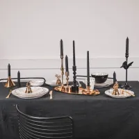 Kandelaar Kolibrie Zwart 29cm Housevitamin