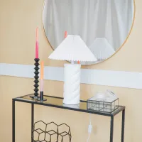 Lampenvoet Twisted Candy Wit 28cm Housevitamin