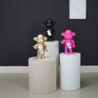 Ornament 'The Legend' Monkey Hang Loose zwart L