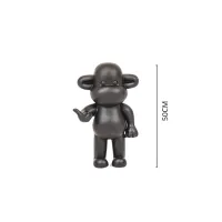 Ornament 'The Legend' Monkey Hang Loose zwart XL