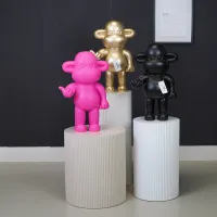 Ornament 'The Legend' Monkey Hang Loose zwart XL