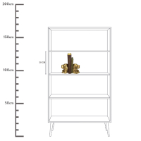 Boekensteunen Gouden Hondenkoppen Set Kersten