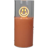 Smiley lamp LED oranje
