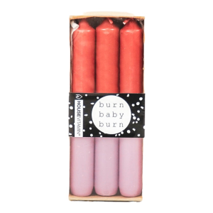 Kaarsen rood-roze Housevitamin