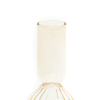 Kandelaar Bubbel Amber Glas 16cm Housevitamin