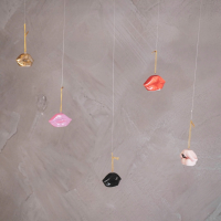 Kerstornament Lippen lichtroze