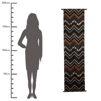 Wanddoek Gestreept Terra 56x178cm