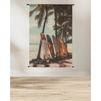 Wanddoek Surfplanken Fluweel 105x136cm