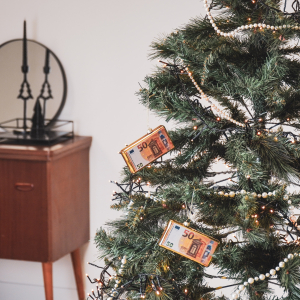 Kerstornament 50 euro biljet