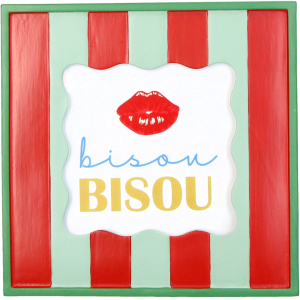 Fotolijst Bisou Rood-Groen 10x10cm