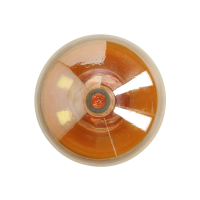 Vaas Glas Helder Bruin / Oranje 22cm Kersten