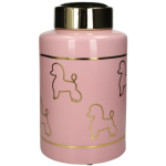 Pot met Poedels Roze goud 30cm Kersten