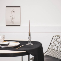 Kandelaar Bubbel Smokey Glas 16cm Housevitamin