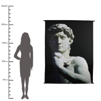 Wanddoek Michel Angelo David Fluweel 140x170cm