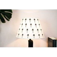 Lampenkap Palmbomen Zwart/Wit 30x20cm Housevitamin