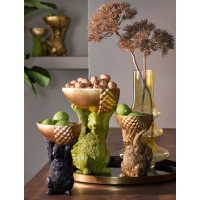 Vaas Niana Olie Donkergroen Glas 35,5cm Light&Living