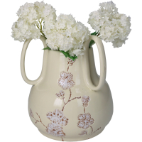 Vaas Lila Bloesem met handvaten 21cm Kersten