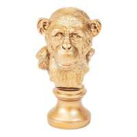 Ornament Apenkop Goud 29cm Housevitamin