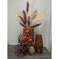 Vaas Pumpkin Rood 49cm