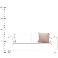 Kussen Lichtroze Velvet 45x45cm Kersten