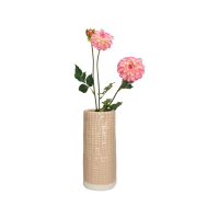 Vaas Aardewerk Perzik met Wit 28cm Kersten