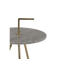 Bijzettafel Moyuta Marmer Grijs 42,5cm Light&Living