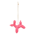 Kerstornament Ballonhond Neonroze 