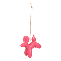 Kerstornament Ballonhond Roze