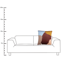 Kussen Abstract Velvet Multi 60x60cm Kersten