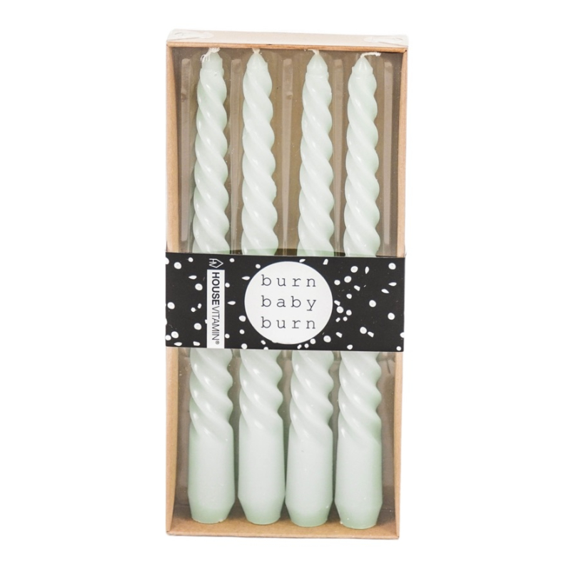 Kaarsen Twisted Mintgroen Housevitamin