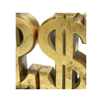 Boekensteunen Dollar Antiek Goud 20,5cm Kersten