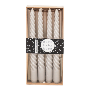 Kaarsen Twisted Grijs Housevitamin