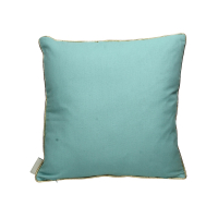 Kussen Schelp met kraaltjes Blauw 45x45cm Kersten