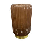 Tafellamp Led Lipa Bruin Glas 27cm 