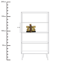 Boekensteunen Dollar Antiek Goud 20,5cm Kersten