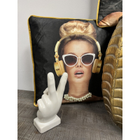 Ornament Hand Peace Teken10x22cm Kersten