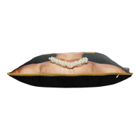 Kussen Lady Headphone met parels 45x45cm Kersten