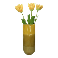 Vaas Aardewerk Oker Geel 39cm Kersten