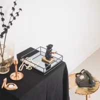 Waxinehouder Muis Butler Zwart Housevitamin