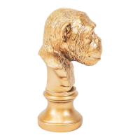 Ornament Apenkop Goud 29cm Housevitamin